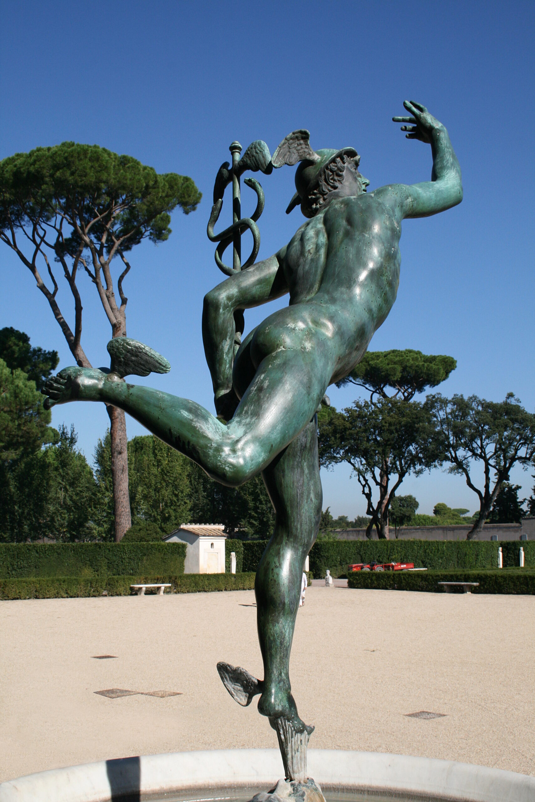 Copie du Mercure de Jean Bologne — Villa Médicis, Rome