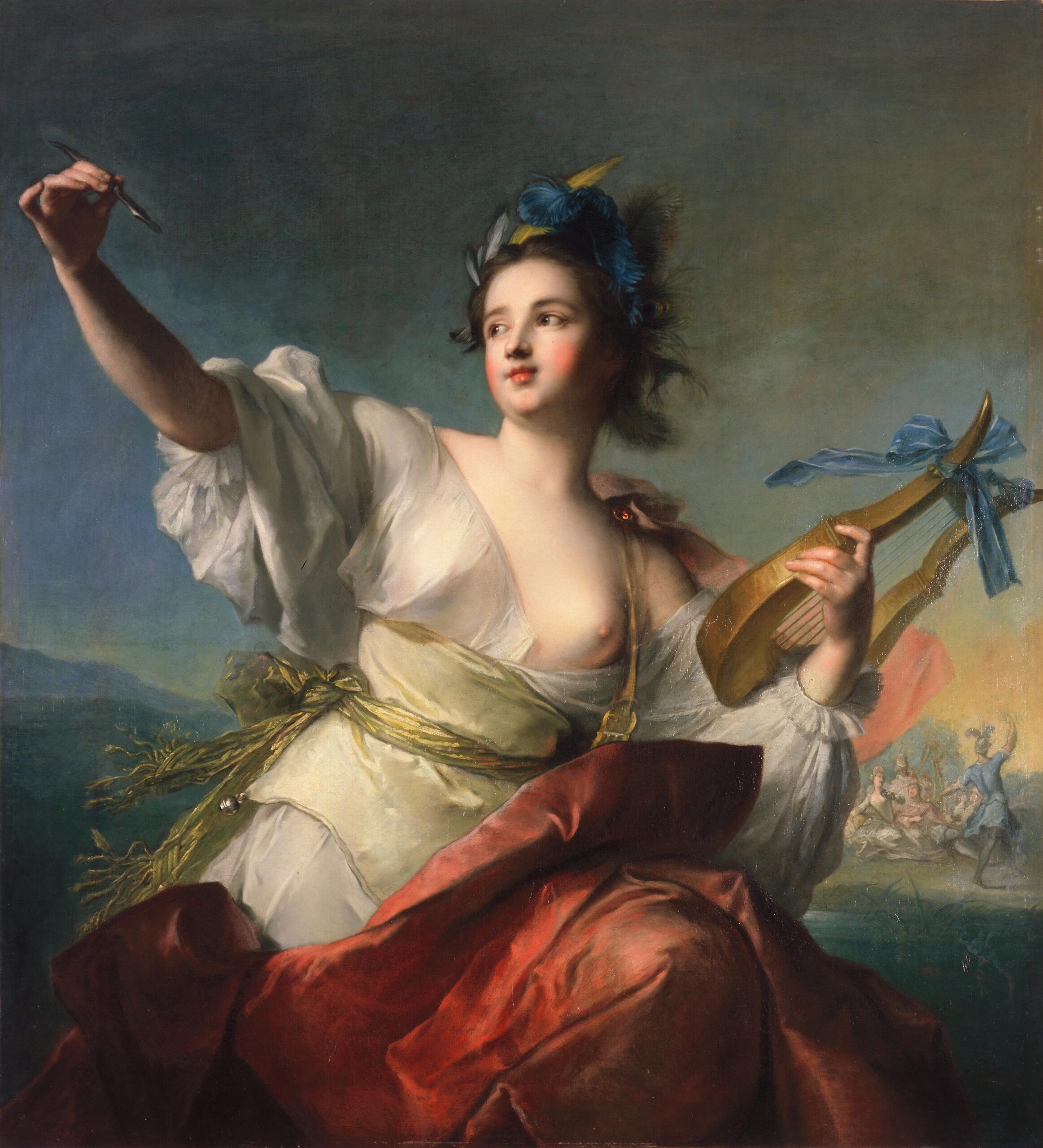 Thalie, Muse de la Comédie, peinture de Jean-Marc Nattier, 1739