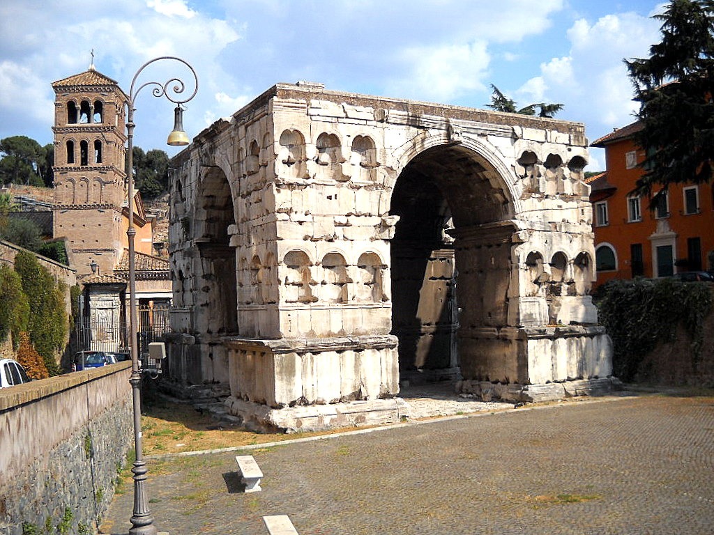 Arco di Giano (Arc de Janus), Forum Boarium, Rome, IVe siècle ap. J.-C.