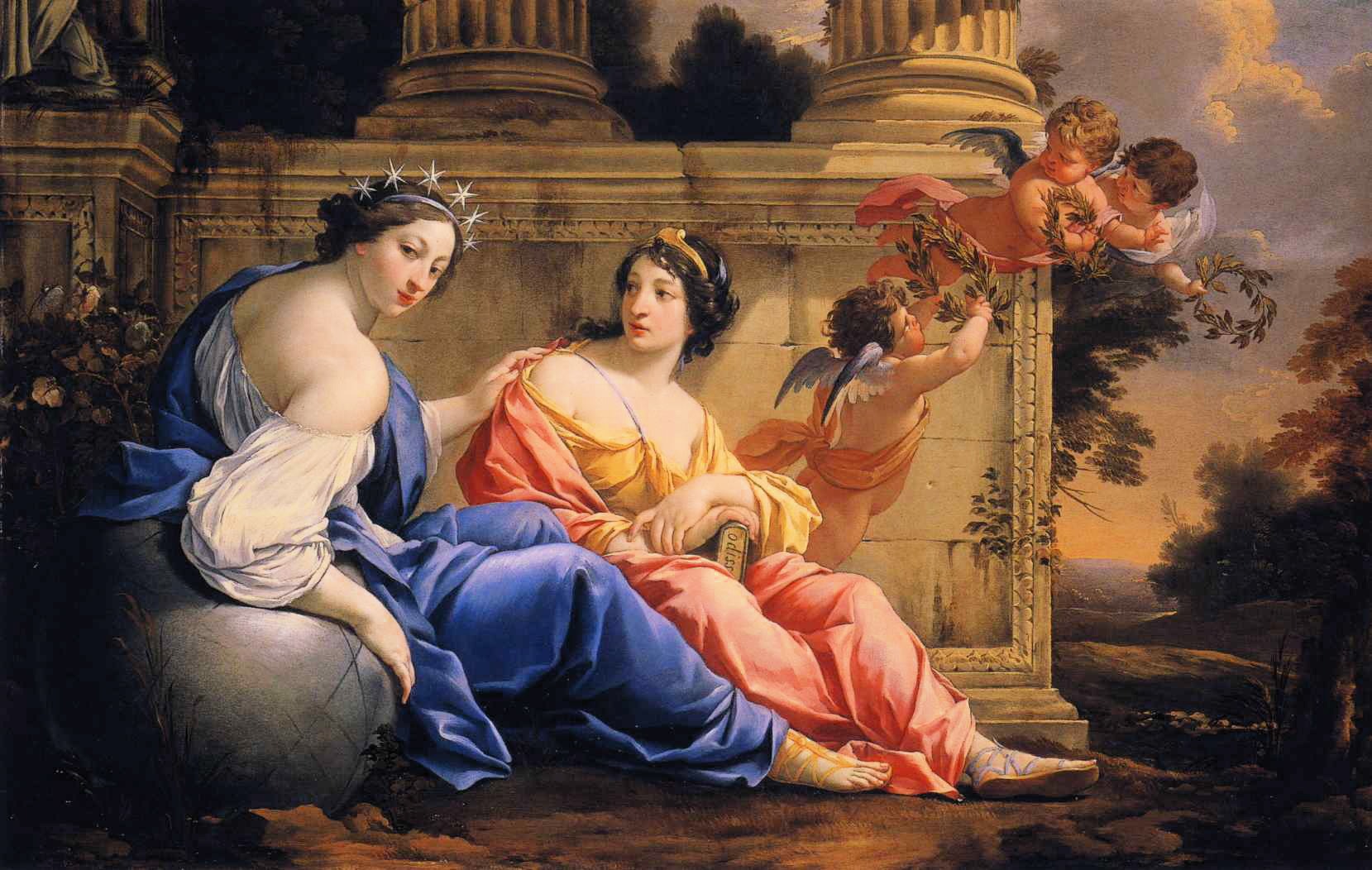 Portrait allégorique d'Uranie, muse de l'astronomie — Simon Vouet, 1634