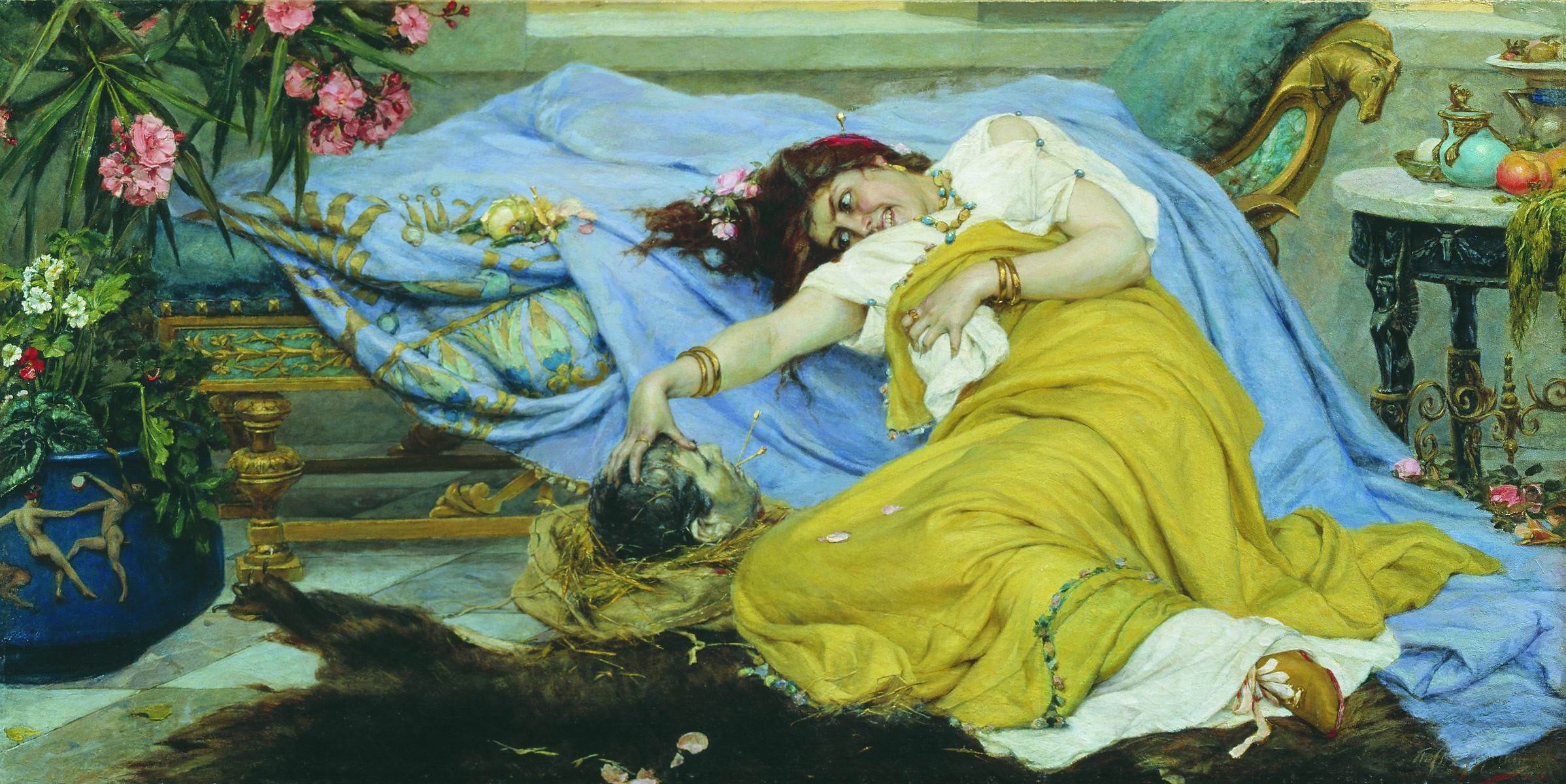 Pavel Svedomski — Fulvie et la tête de Cicéron, fin XIXe siècle